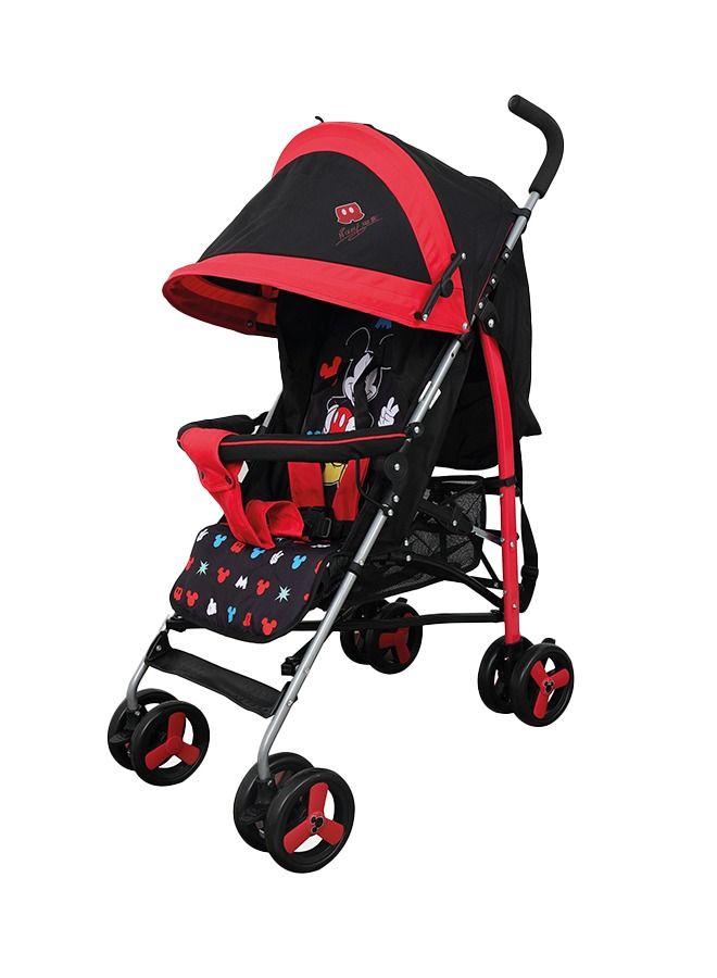 Disney Mickey Mouse Lightweight Adventure Stroller Plus Storage Cabin, 0 - 36 Months - Image 1