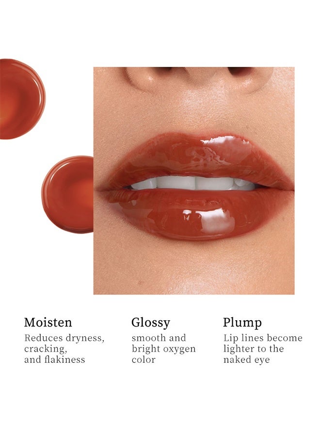 OCHEAL Moisturize Lip Tint，Hydrating Tinted Lip Balm, Natural Glossy Sheer Lip Stain, Lightweight, Plumping, Non Sticky, Long-Lasting, Anti-Wrinkle Lip Butter #02 Lightbrown - Image 5