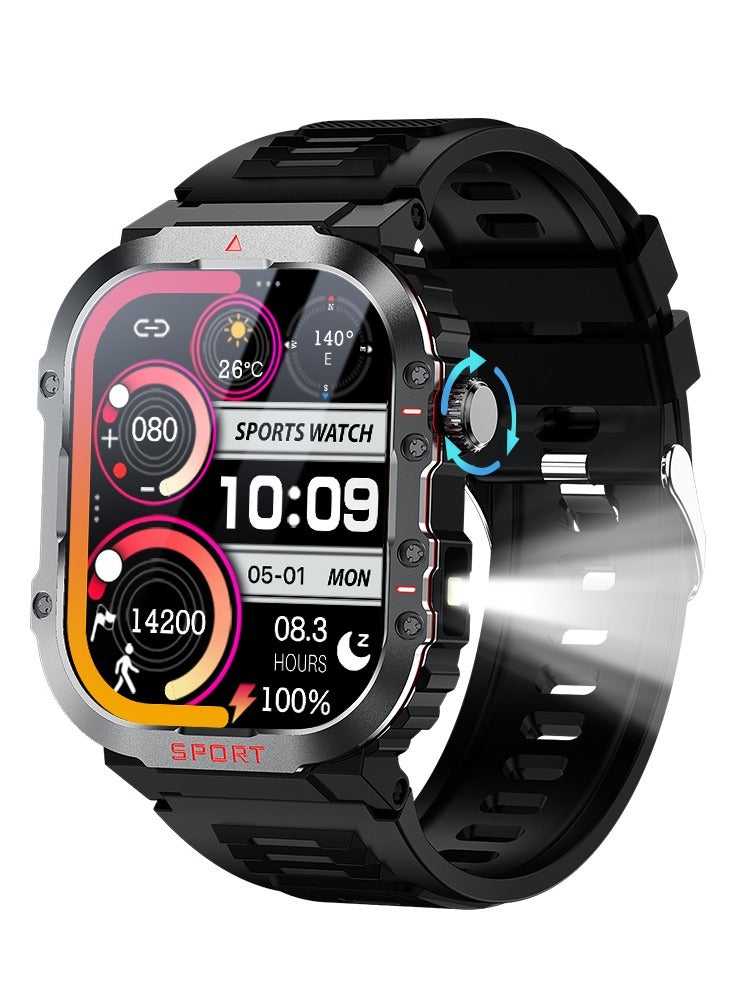 Smart Watch for man,Fitness Tracker Waterproof Black  - Image 1