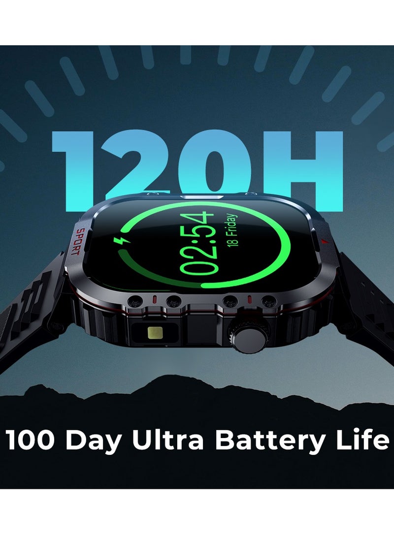 Smart Watch for man,Fitness Tracker Waterproof Black  - Image 4