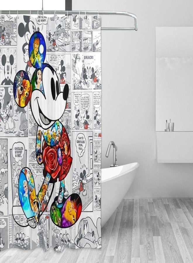 STONEGLOW Anime Bathroom Shower Curtain 72" x 72", Cute Shower Curtain with Hooks, Bath Decoration Accessories Home Decor - Image 3