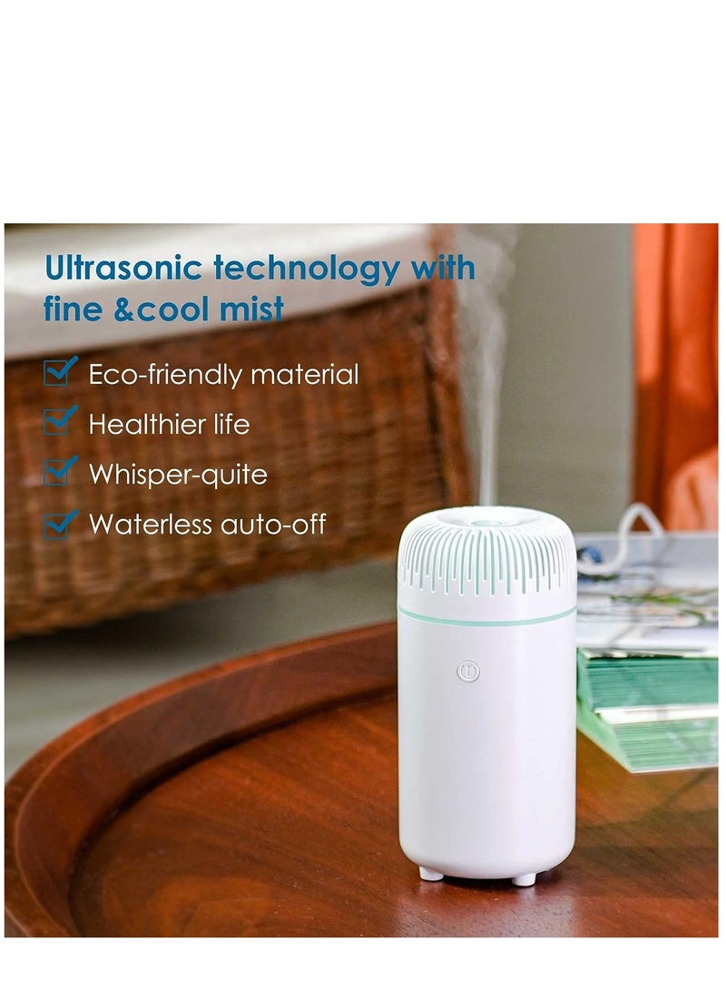 Excefore جهاز ترطيب السيارة، جهاز ترطيب الزيوت العطرية، جهاز ترطيب USB، جهاز ترطيب صغير محمول للسيارة والمنزل والمكتب وغرفة النوم - Image 5