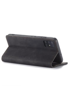 CaseMe CaseMe Samsung Galaxy A51 Case Wallet, for Samsung Galaxy A51 Wallet Case Book Folding Flip Folio Case with Magnetic Kickstand Card Slots Protective Cover - Black  - Image 5