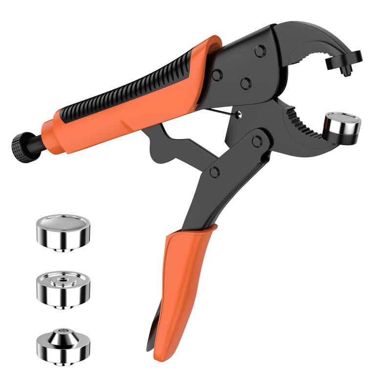 Titoe Heavy Duty Snap Fastener Tool Kit Canvas Snap Kit & Boat Covers â€“ One-Hand Press Snap Installation Pliers for RV, Camper, Awnings, Tarps & Heavy Fabric Repair - Image 1