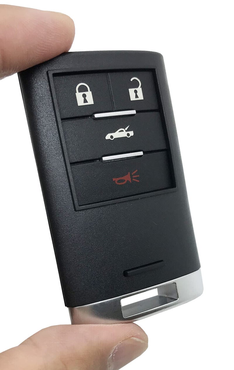 vurbemes غطاء مفتاح بديل يناسب كاديلاك XLR، لمفتاح دخول ذكي عن بُعد لسيارة شيفروليه كورفيت M3N5WY7777A (4 أزرار) - Image 2