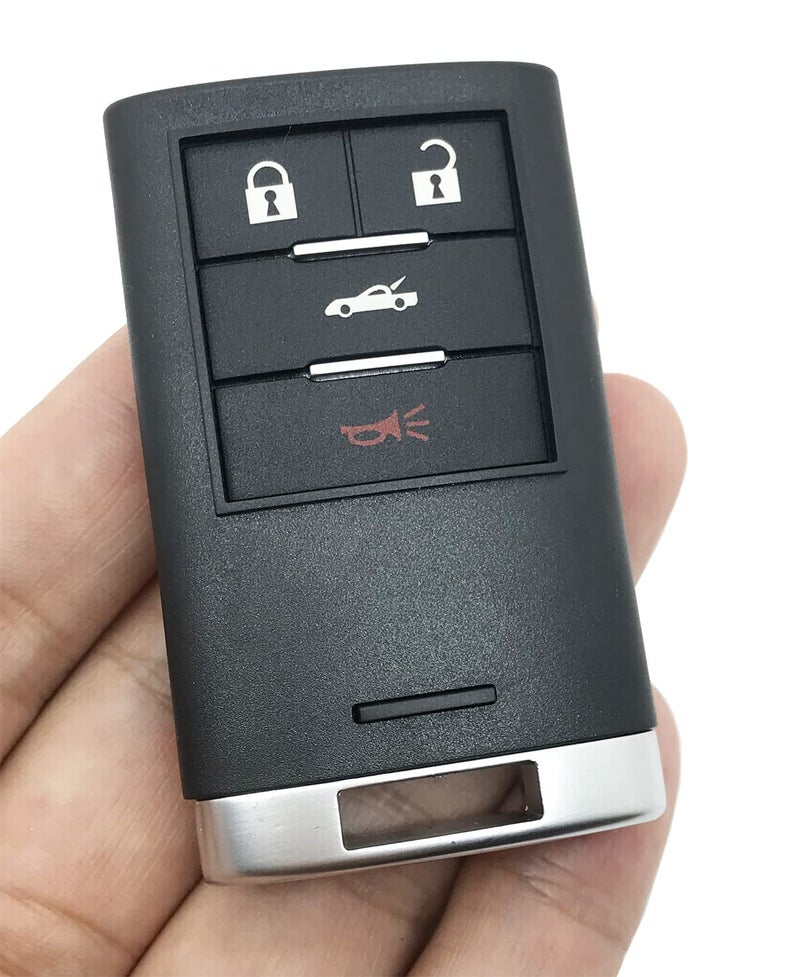 vurbemes غطاء مفتاح بديل يناسب كاديلاك XLR، لمفتاح دخول ذكي عن بُعد لسيارة شيفروليه كورفيت M3N5WY7777A (4 أزرار) - Image 3