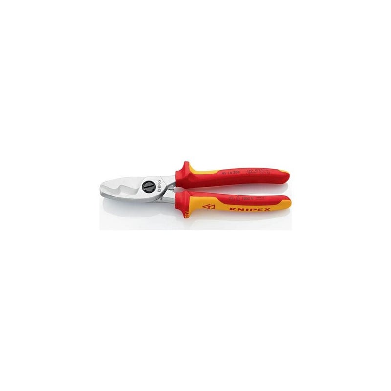 كنيبيكس مقص كابلات Knipex 95 16 200، طول 7.87 بوصة، مُختَبَر من قِبَل VDE - Image 1
