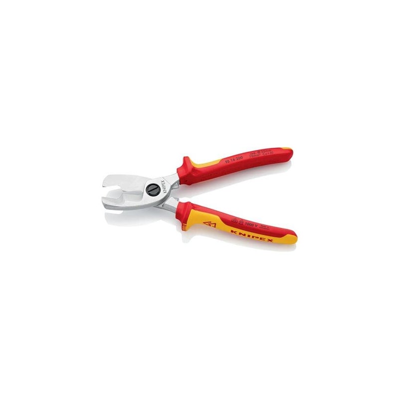 كنيبيكس مقص كابلات Knipex 95 16 200، طول 7.87 بوصة، مُختَبَر من قِبَل VDE - Image 4