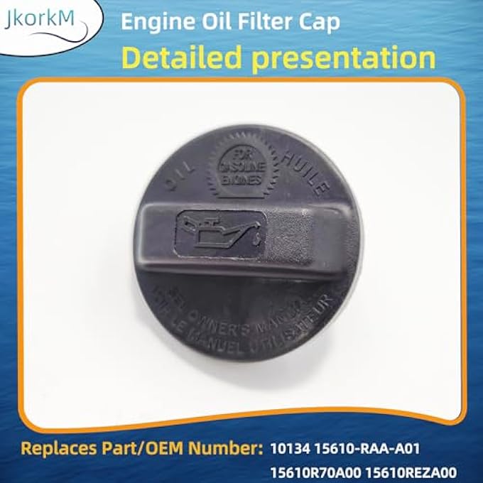rayihni 80985 Fill Cap Fill Cap Compatible with Acura Honda  RSX MDX RLTL  More OEM 10134 15610RAAA01 15610R70A00 15610REZA00 - Image 5