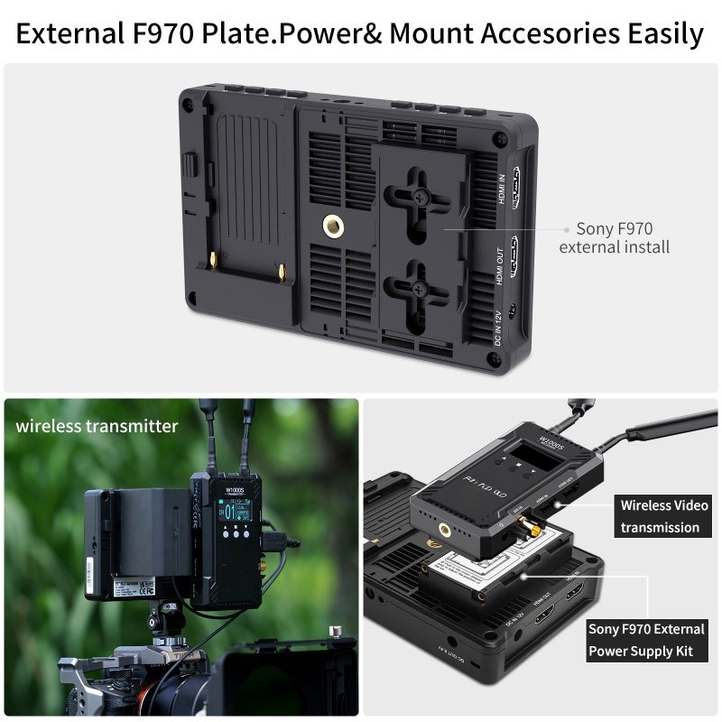 ANDYCINE A6 II 5.5 Inch DSLR Camera Field Monitor Touch Control Director Video Monitor 3D Luts 1600nits Brightness with 4K HDMI Input/Output DC 8.4V Power Output Replacement for Sony Canon Nikon DSLR - Image 5