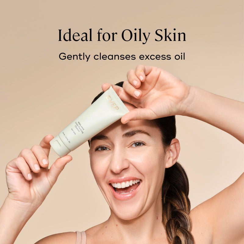 EVER Rebalance Gentle Purifying Cleanser â€“ Purifying Gel Cleanser with Salicylic Acid & Willow Bark for Oily Skin, Deep Pore Cleanse & Blemish Control, Clean-Formulated - 3.5 fl oz - Image 4