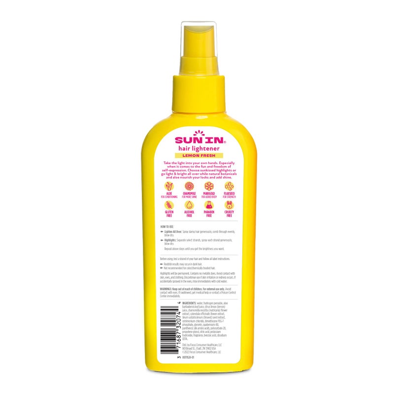 Sun In Hair Lightener Spray Lemon Fresh, Lemon Fresh 4.7 oz - Image 3