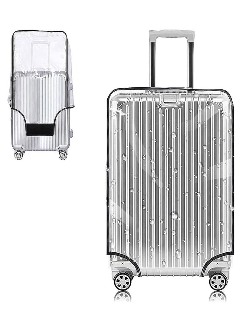 URbazaar NNEWVANTE Clear PVC Suitcase Cover Protectors 28 Inch Luggage Cover Protectors for Wheeled Suitcase，Waterproof Dustproof and Anti-Scratch(28'') - Image 1