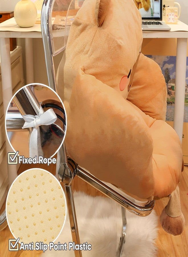Ditucu Capybara Seat Cushion Kawaii Chair Cushions 17.7 x 15.7 inch Cute Stuff Comfy Lazy Sofa Floor Pillow for Gaming Chairs Room Decor Brown - Image 4