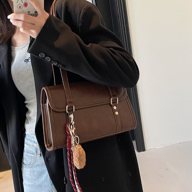 Vintage Bag Women'S Large Capacity Early Spring Casual All-Match High-End Women'S One-Shoulder Work Underarm Bag - Image 4