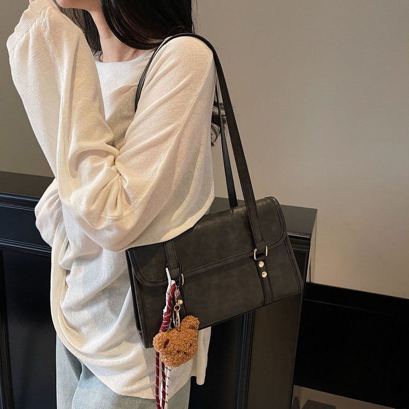 Vintage Bag Women'S Large Capacity Early Spring Casual All-Match High-End Women'S One-Shoulder Work Underarm Bag - Image 5