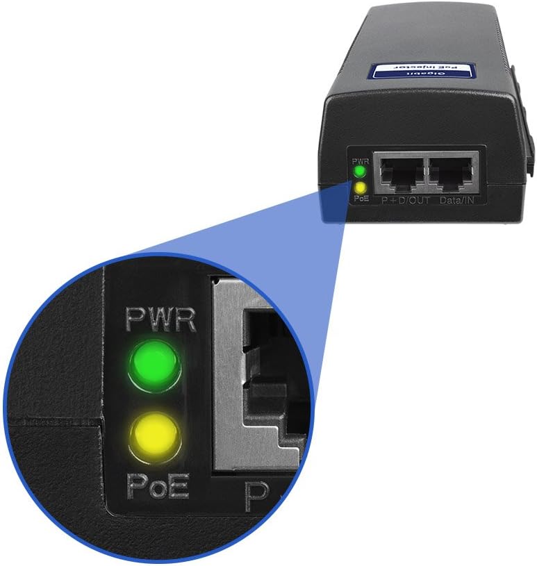 BV -Tech Gigabit Power Over Ethernet PoE++ Injector | 90W | 802.3 af/at/bt | Plug & Play | up to 325 Feet - Image 5