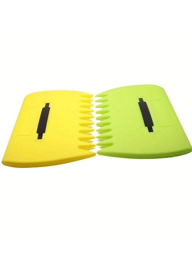 Yellow Garden Hand Tool Set Rake Shovel for Leaves Grass Debris Durable Plastic Grabber - Image 2