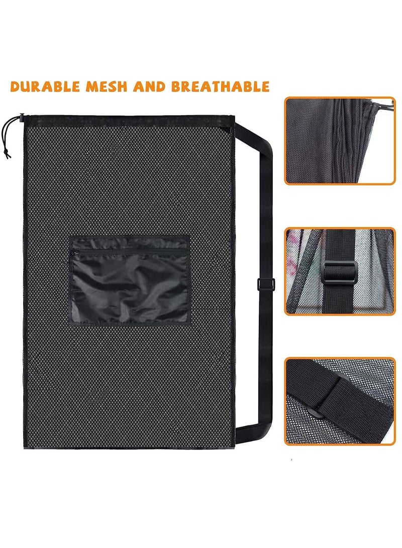 KASTWAVE Mesh Ball Bags, Heavy Duty Sports Ball Bag with Adjustable Strap, Drawstring Extra Large Soccer Ball Bag Work for Coach, Basketball,Football, Volleyball,BaseBall and Swimming Gears - Image 2