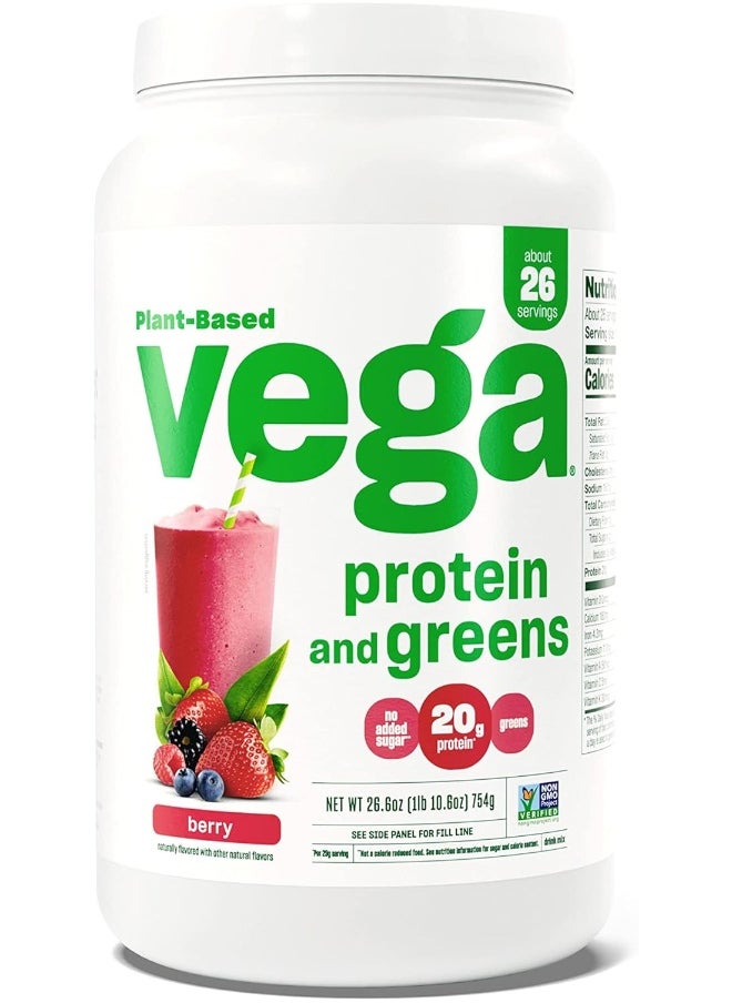 Vega Protein And Greens Vegan Protein Powder Berry  - Image 1