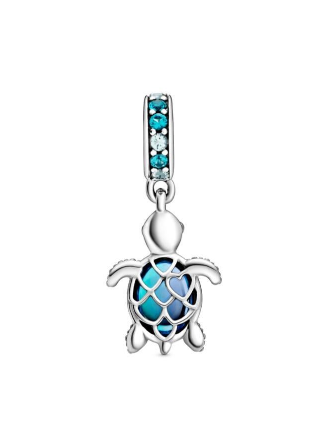 PANDORA Murano Glass Sea Turtle Dangle Charm - Image 2