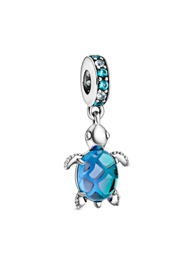 باندورا Murano Glass Sea Turtle Dangle Charm