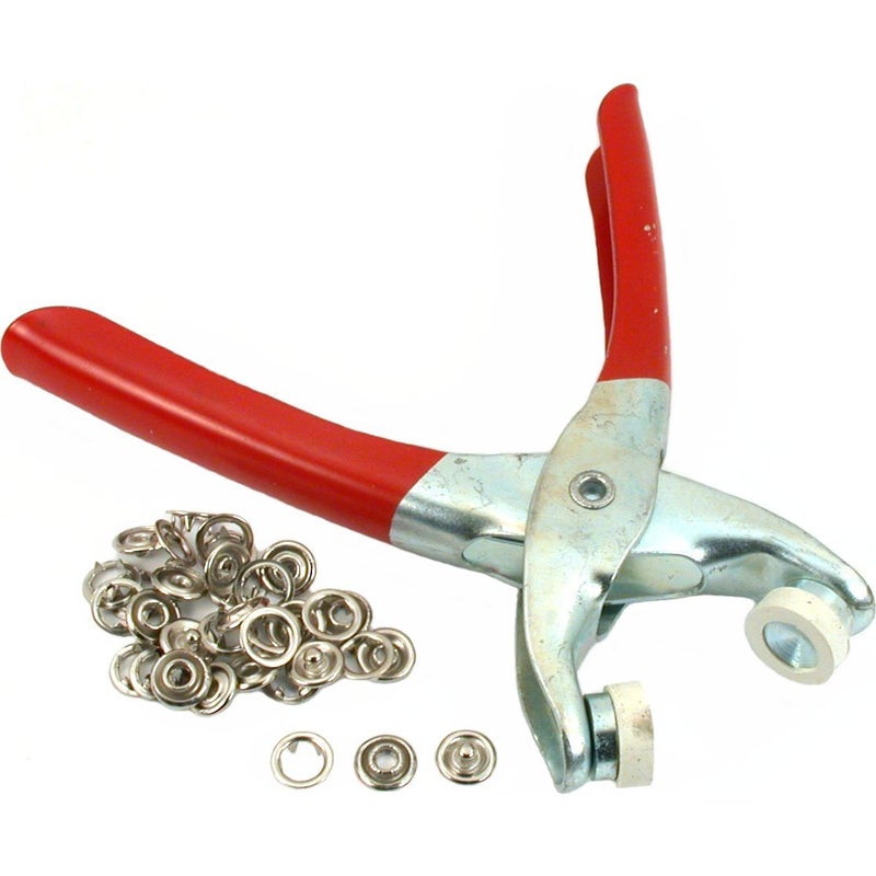 PTC 8 Snap Fasteners Pliers Leatherworking Craft Fabric 