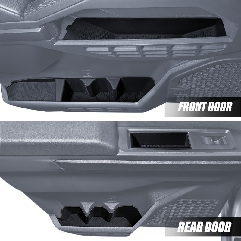 bgucar Interior Silicone Liner Insert Custom Fit for Tacoma 2024-2026, Silicone Organizer Tray for Tacoma Gen 4th Double Cab only - Fully Covered - for Tacoma Accessories - Image 5