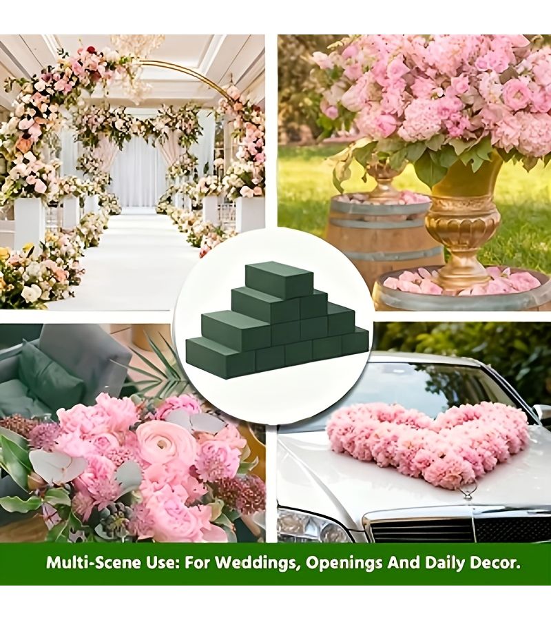 6 Piece Set Floral Foam High Density Insertable Sponge for Bouquet - Image 3