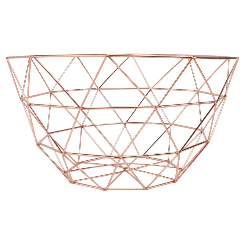Nordic Style Metal Mirror Fruit Bowl Iron Art Snack Plate Candy Dish Random Color - Image 2