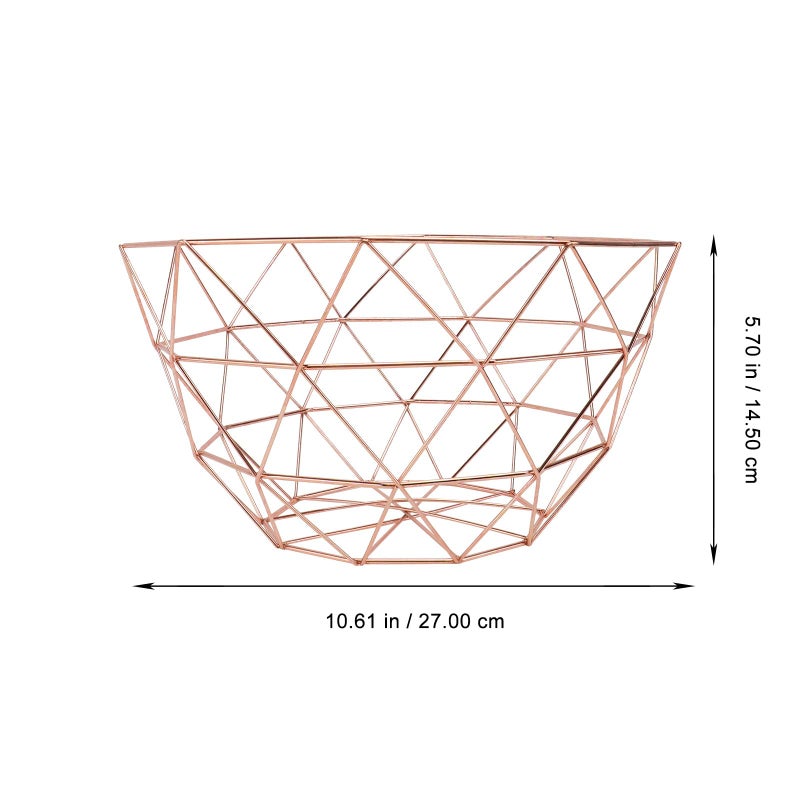 Nordic Style Metal Mirror Fruit Bowl Iron Art Snack Plate Candy Dish Random Color - Image 3