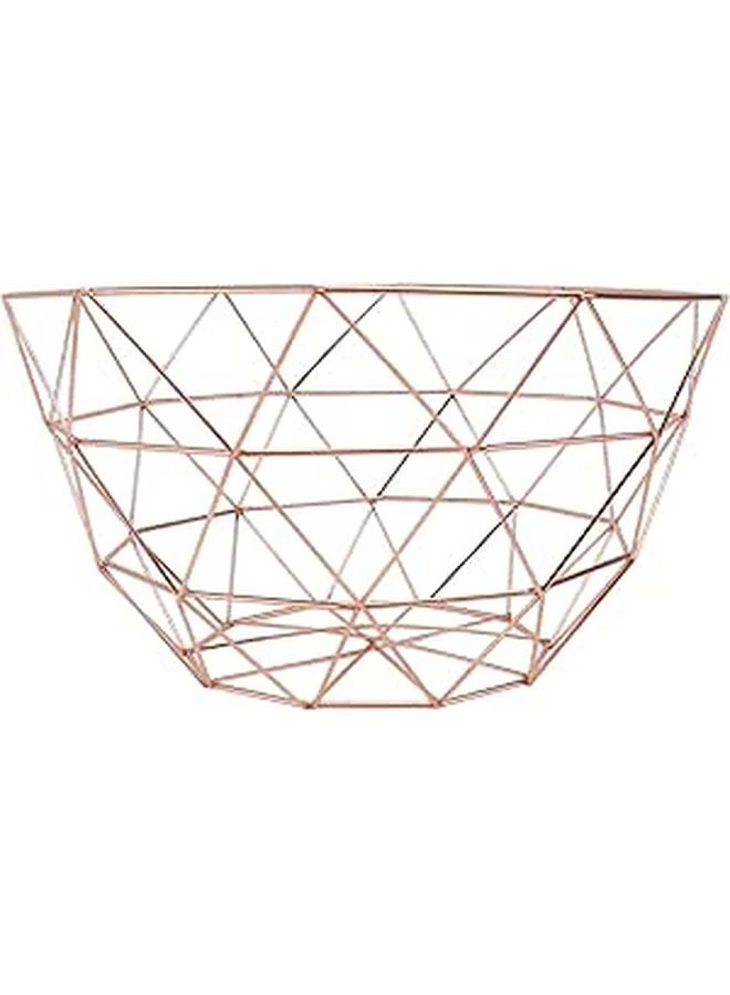 Nordic Style Metal Mirror Fruit Bowl Iron Art Snack Plate Candy Dish Random Color - Image 1