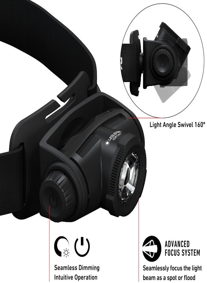 Ledlenser, H5R Core Rechargeable Headlamp, 500 lumens, Advanced Focus System, Constant Light Output, Dimmable, Magnetic Charge System, Dustproof, Waterproof, Connecting System - Image 3