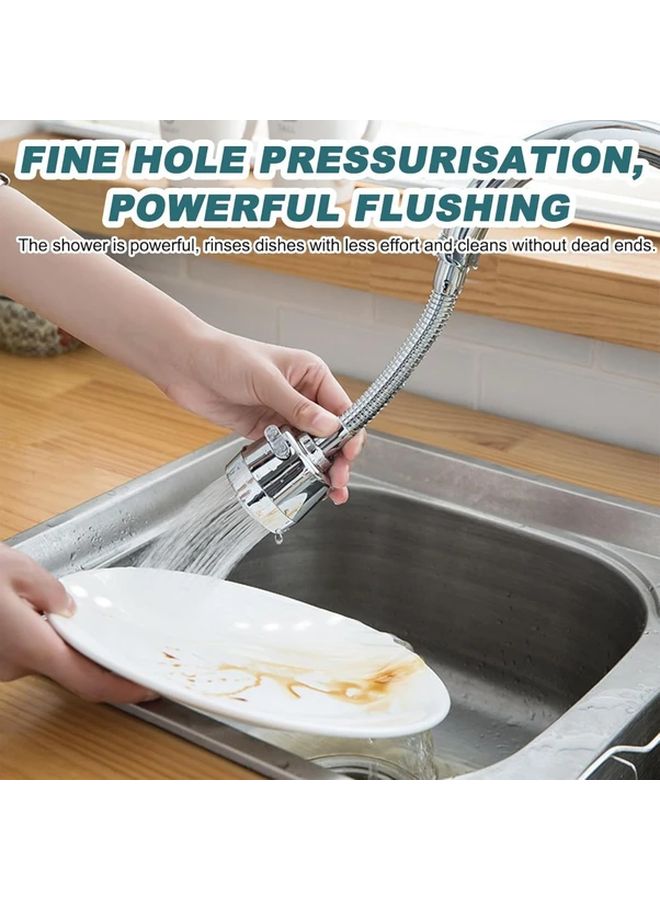 2pcs Kitchen Sink Faucet Sprayer Extension with Universal Adapter 360 Rotatable - Image 5