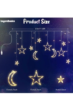 Beyond Basics Beyond Basics Ramadan Moon Star Decoration String Light 3.5m for Ramadan Home Decoration USB Powered With Remote Warm Light For Ramadan Decor.  - Image 3