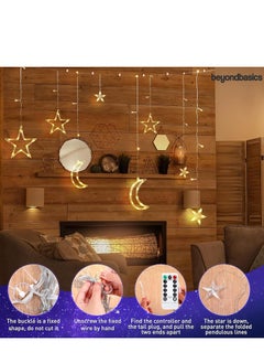 Beyond Basics Beyond Basics Ramadan Moon Star Decoration String Light 3.5m for Ramadan Home Decoration USB Powered With Remote Warm Light For Ramadan Decor.  - Image 4