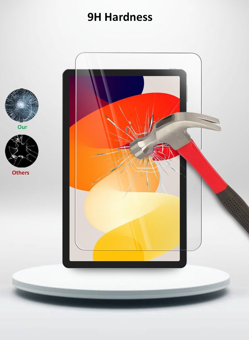 Techie 2 Pack Xiaomi Redmi Pad SE 2023 11 Inch HD Clear Tempered Glass Screen Protector Bubble Free Easy Installation - Image 3