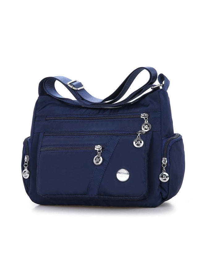 Women's Multi-pocket Classified Storage Shoulder Bag, Ladies Large-capacity Crossbody Bag Sling Bag Side Bag Carry Bag, Lightweight Nylon Material Satchel Bag Phone Bag Tourist Bag Shopping Bag - Image 1