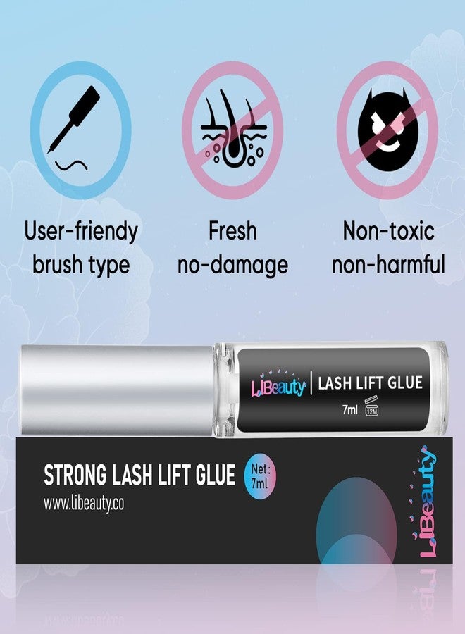 Libeauty Lash Lift Glue, Eyelash Adhesives, Eyelash Perm Glue Strong Sticky Eyelash Lifting Glue for Lash Perming or False Eyelashes Dissolves Quickly in Water - Image 2