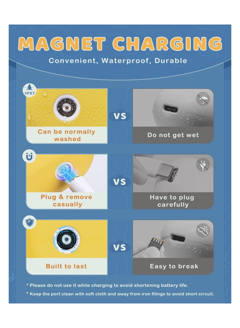XiuWoo Electric Baby Nasal Aspirator, Rechargeable Sucker with 3 Different Nose Tips, Music, Light, Low Noise, Newborns - Image 4