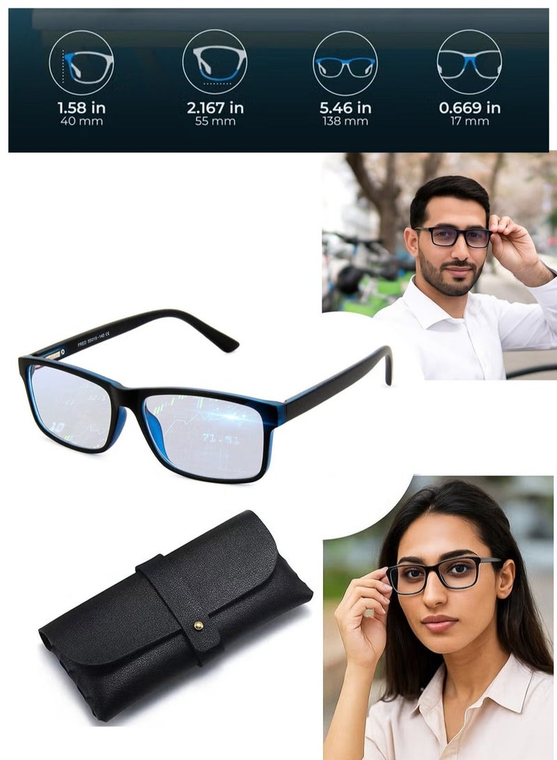 Blue Light Blocking Glasses For Men/Women Anti-Fatigue Computer Monitor Gaming Glasses Reduce Eye Strain Game Glasses - Image 1