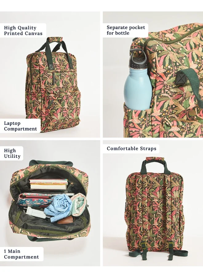 Chumbak Chumbak Explorer Backpack - Palm Springs, Olive, M, Asian