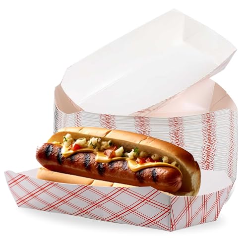 Perfect Stix صواني هوت دوج ورقية 7" - عبوة من 50 قطعة - Image 1