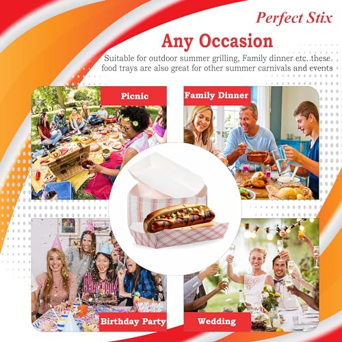 Perfect Stix صواني هوت دوج ورقية 7" - عبوة من 50 قطعة - Image 4