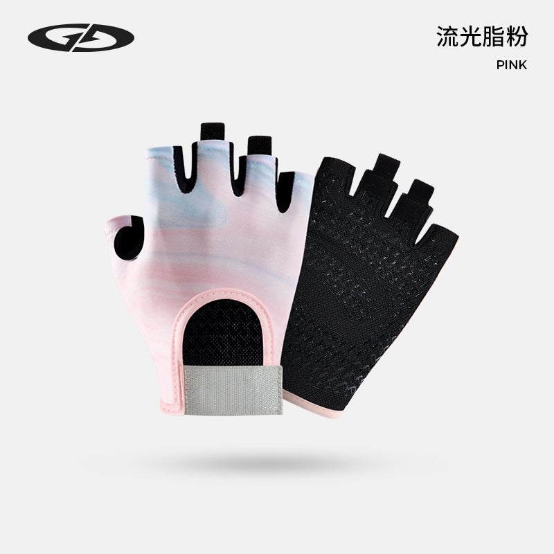 Ricky Outdoor Riding Fitness Half-Finger Gloves Men'S And Women'S Running Mountaineering Weightlifting Non-Slip Breathable Thin Gloves - Image 1