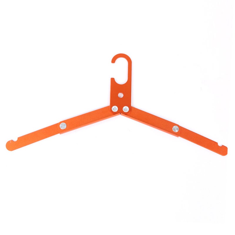 Travel Hanger: 1 Pack Orange Aluminum Alloy, Foldable Space Saving, Portable Hanger - Lightweight Durable, Travel Clothes Hanger for Travel Packing Organization & Home Use - Image 1