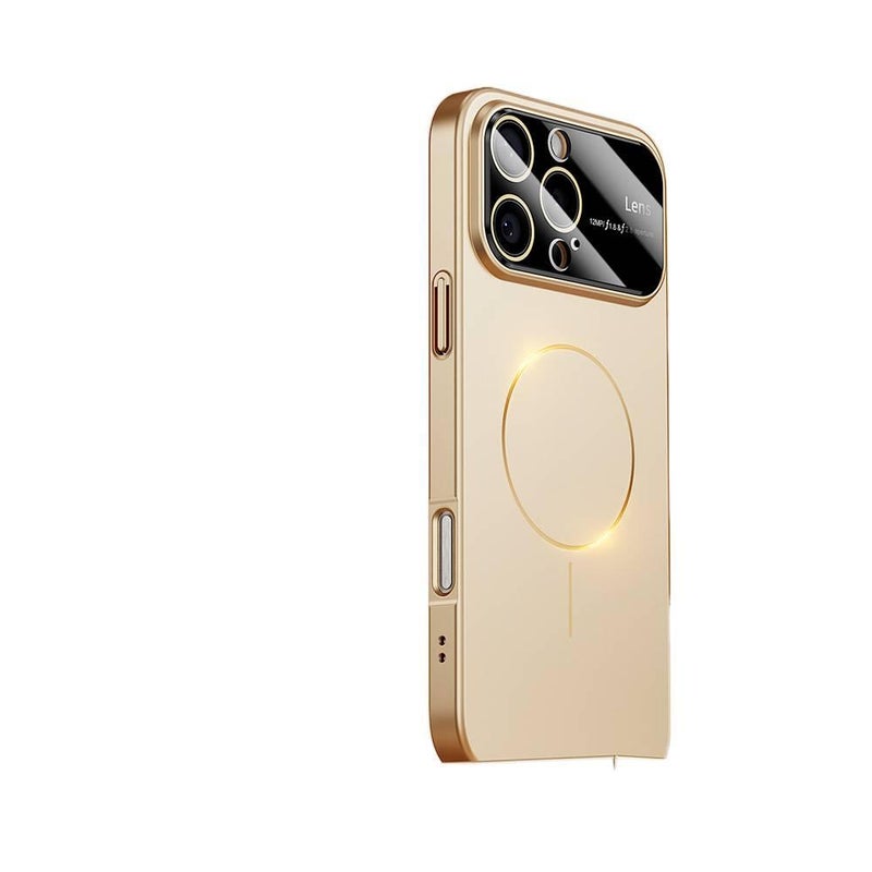 غطاء MagSafe بPC لـ iPhone 11 مع لمسة نهائية غير لامعة ومغناطيس قوي مع مقاوم للصدمات مع حماية من السقوط باللون Gold مغناطيسي للمدرسة للهدايا للمكتب - Image 1