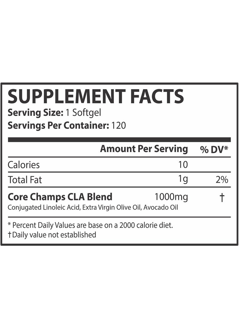 CORE CHAMPS - Cla 1000Mg 120 Softgels - Image 1