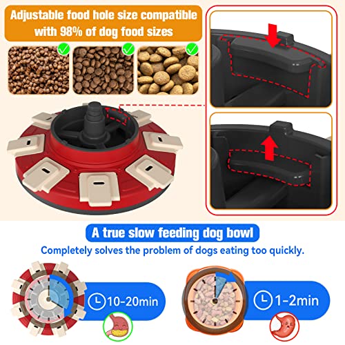 Monotre Dog Treat Puzzle Slow Feeder Toys, Dog Food Treat Dispenser/Slow Feeder/Interactive Enrichment Toys for Large/Medium/Small Dogs, Puppy Boredom Buster and Mentally Stimulating, Level 2 in 1 - Image 5