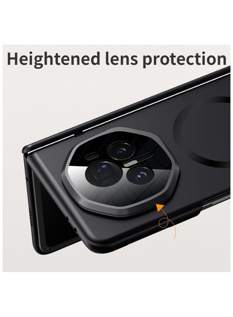 General Honor Magic V3（2024）,Compatible with Mag-safe, Shockproof Anti-fall Protective Cover with Concealed Metal Stand&Tempered Front Film  - Image 2